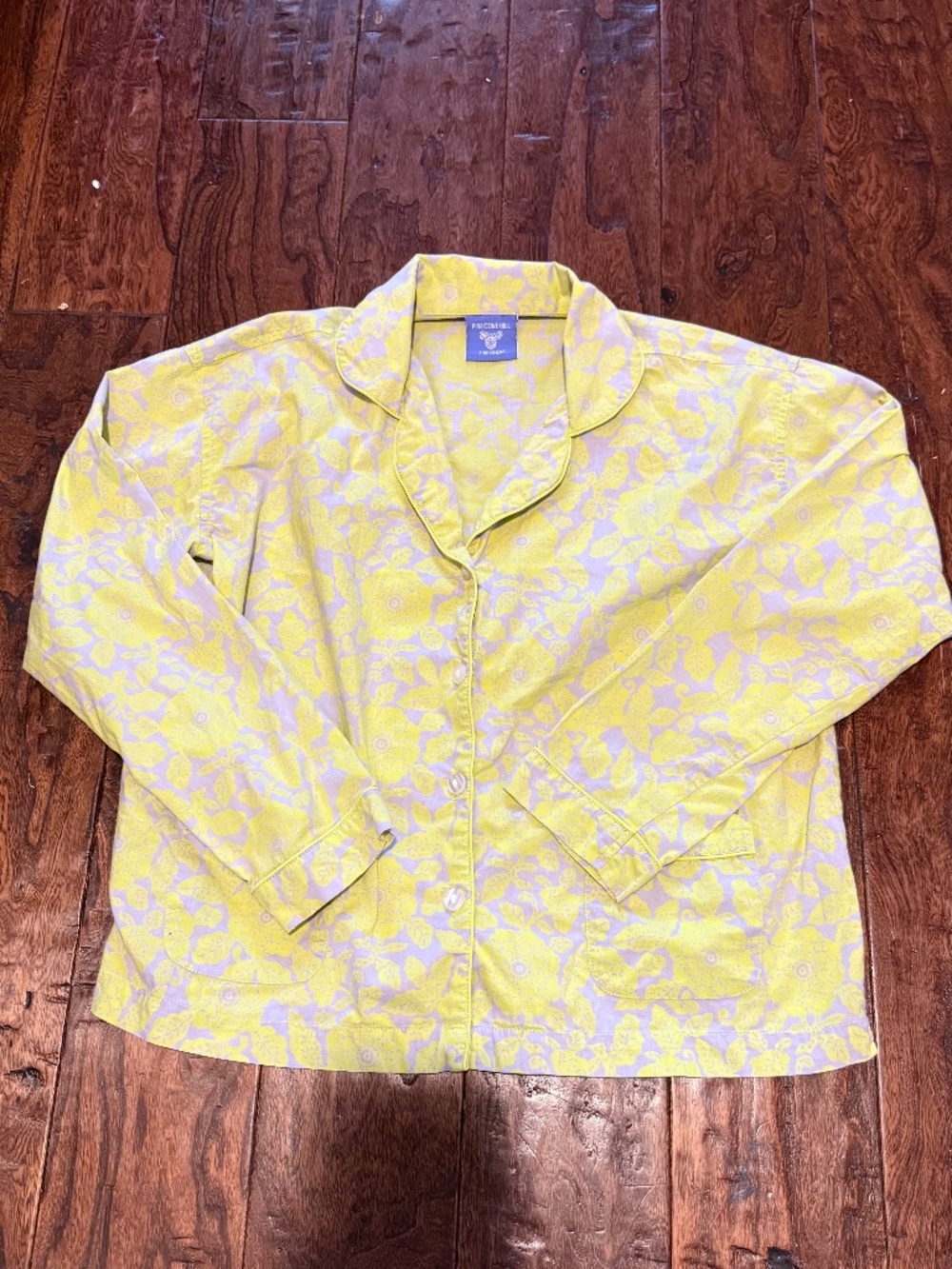 Pine Cone Hill Chartruse Yellow Pajama Set Size xs